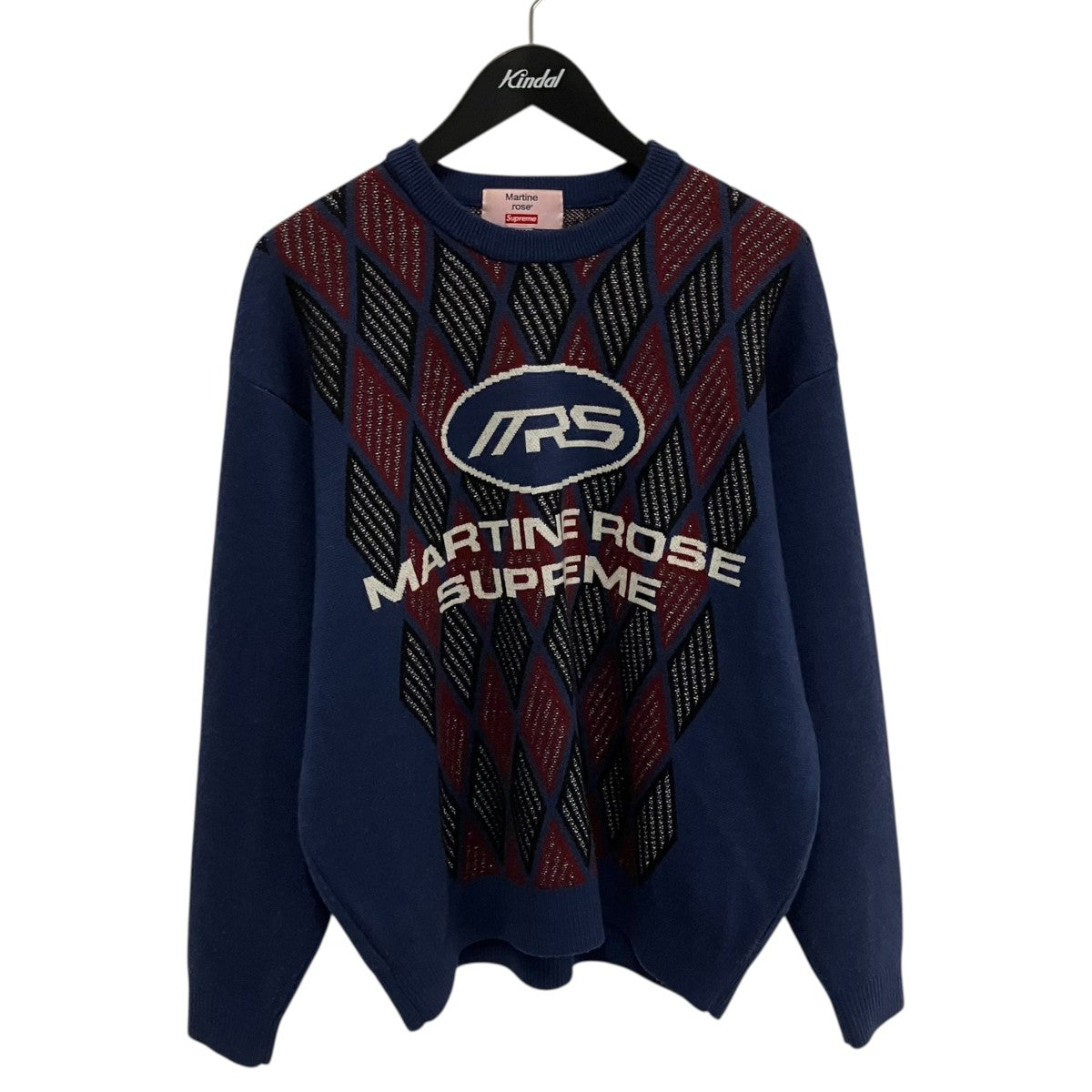 Martine rose×Supreme Sweaterニット ネイビー×レッド サイズ M