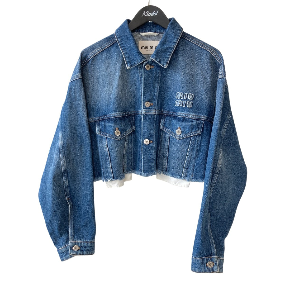 MIU MIU(ミュウミュウ) カットオフデニムジャケットGWB148 GWB148