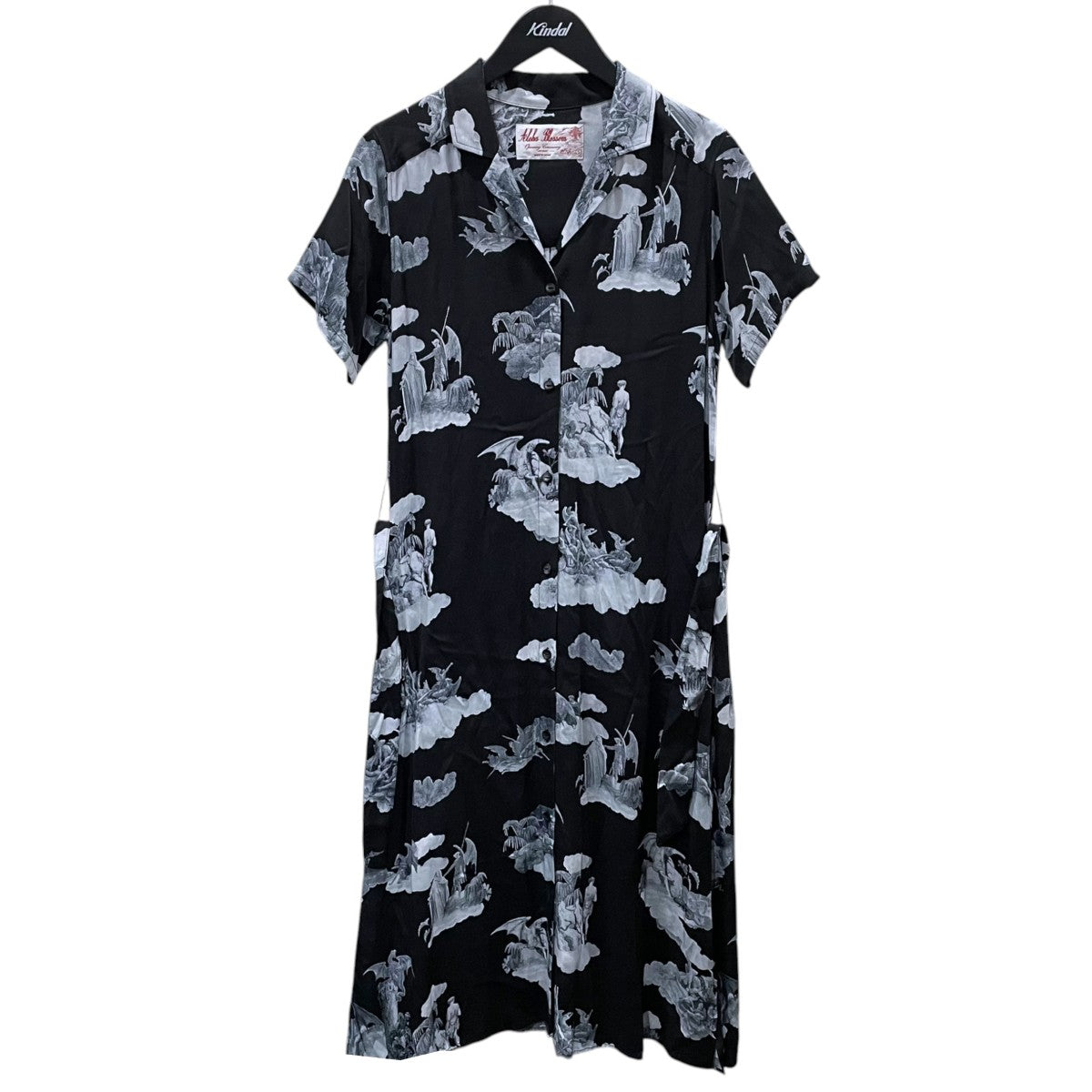 ゆ*ら様 Angel Tee FROLIC PRINT soorploom 20 Aloha Blossom×Filipe Jardim オープンカラー半袖ロングワンピース