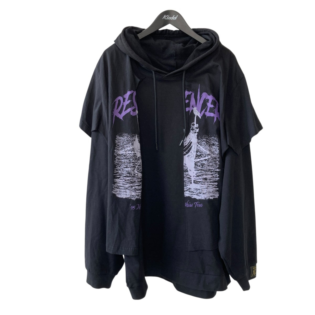 RAF SIMONS(ラフシモンズ) 22SSHOODIE DOUBLED WITH PRINTED T-SHIRT