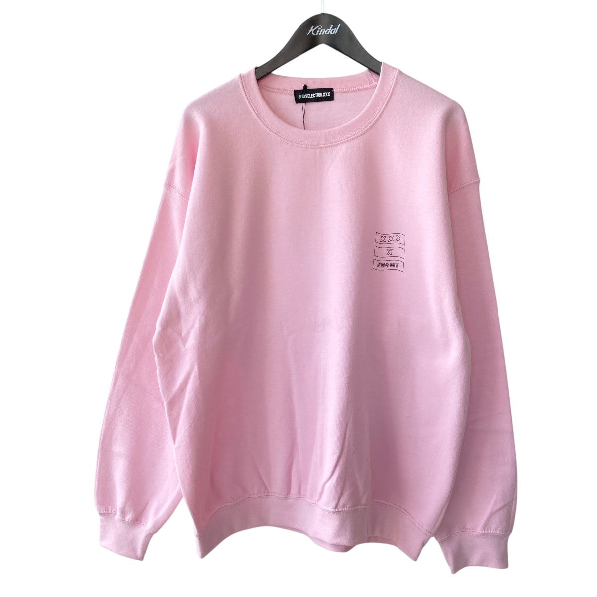 GOD SELECTION XXX×FRAGMENT スウェットトレーナー ピンク サイズ L