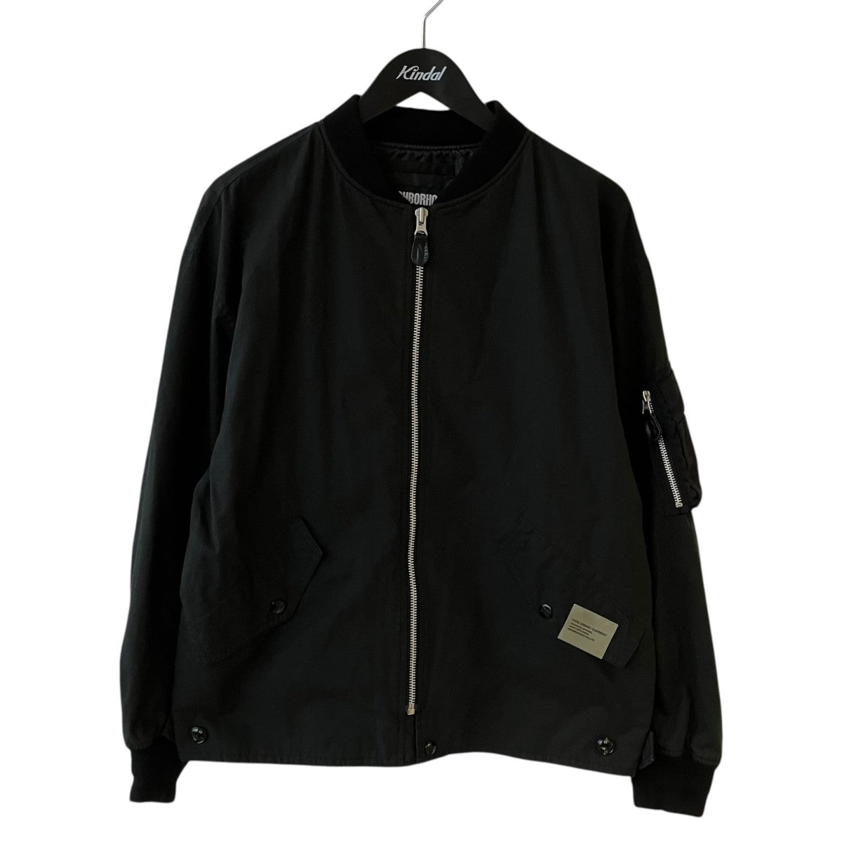 NEIGHBORHOOD ブラック MA-1 251SZNH-JKM02 NEIGHBORHOOD(ネイバーフッド) RC FLIGHT JACKETブルゾン251SZNH-JKM02