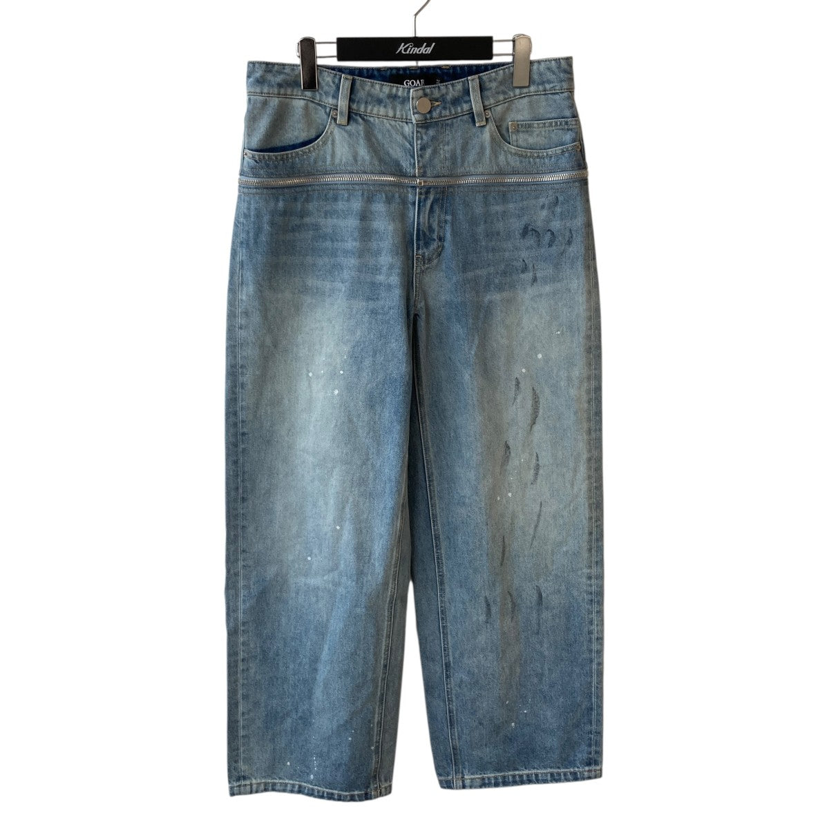 GOAR(ゴア) zipper waisted pantsデニムパンツ インディゴ サイズ M