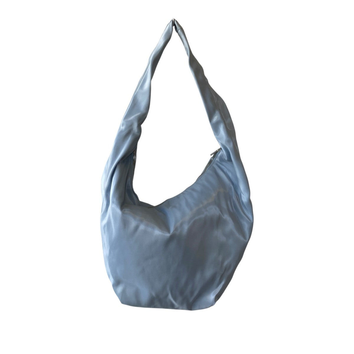 COS(コス) HIGH-SHINE SHOULDER BAGショルダーバッグ スカイブルー