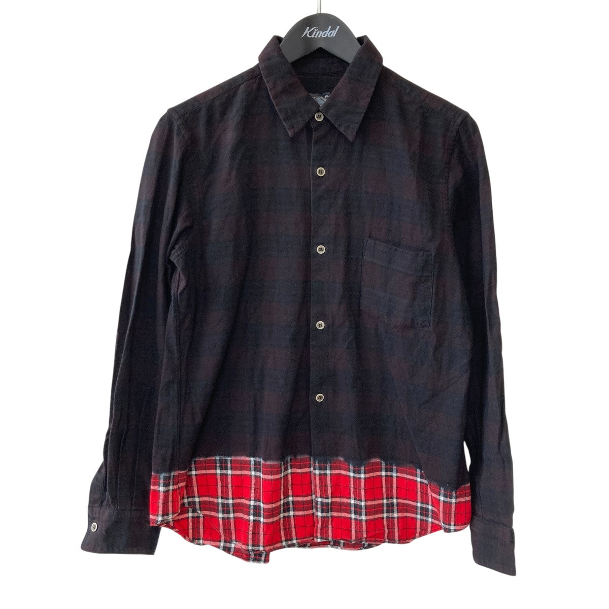 BLACK COMME des GARCONS(ブラックコムデギャルソン) 切替長袖シャツ1D 