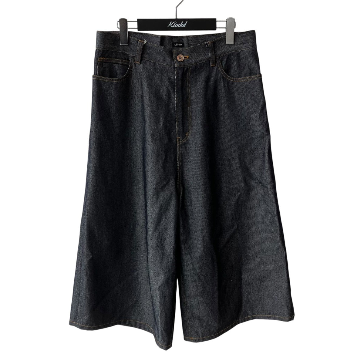 LES SIX(レシス) THREE QUARTER WOOL PANTSデニムパンツ インディゴ 