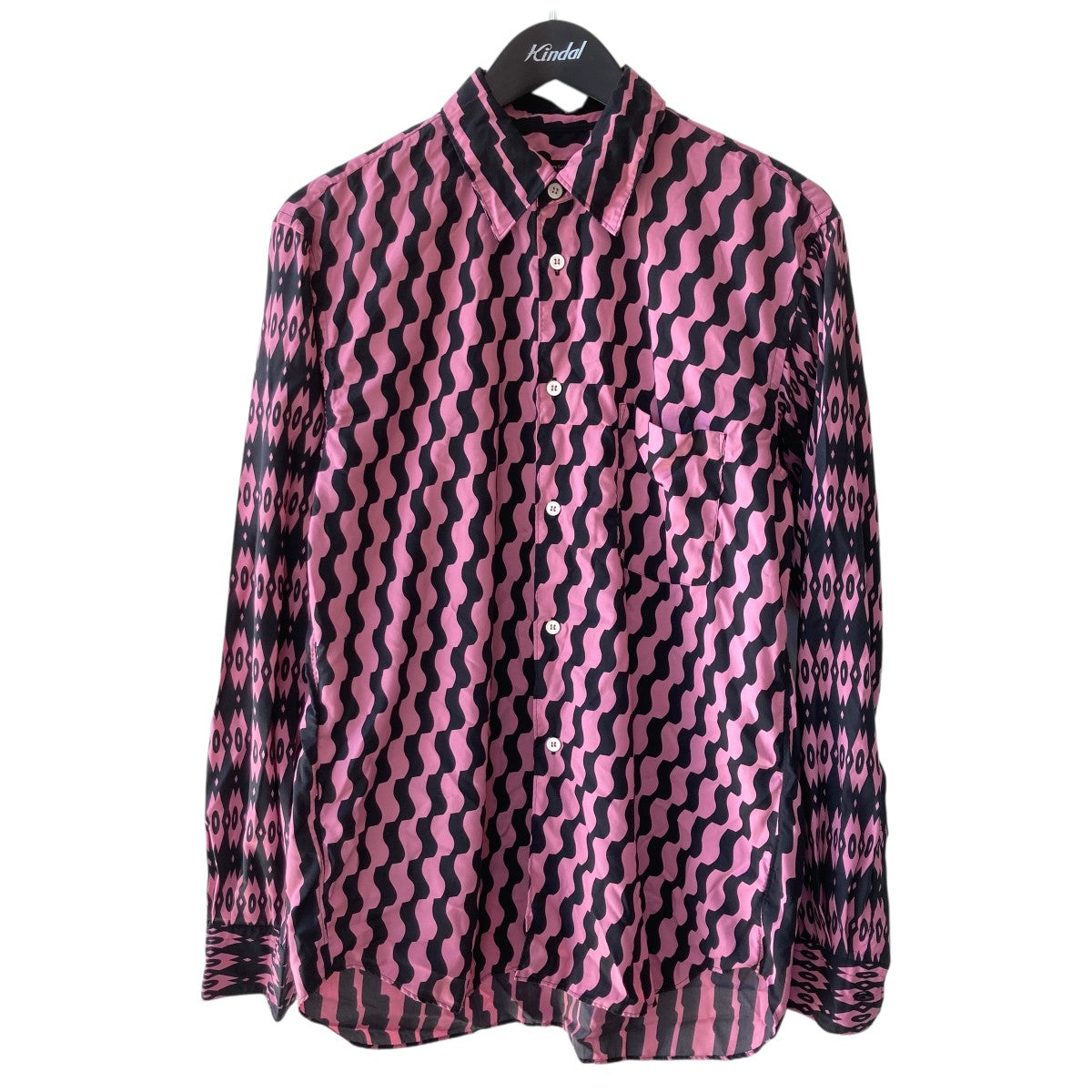 Printed Long Sleeve Shirt総柄長袖シャツ AD2025pq-b007