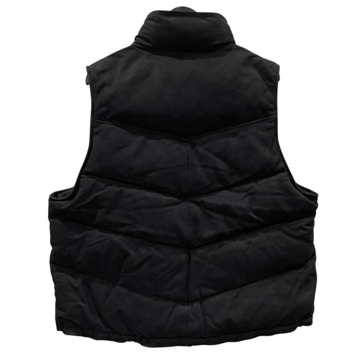 25AW 中綿レザーベスト PADDING VEST パディングベスト V-10-C-NUBCK-4
