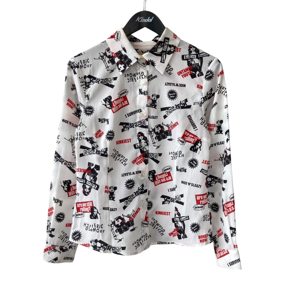 Hysteric Glamour(ヒステリックグラマー) ROCK HAPPENING柄シャツ