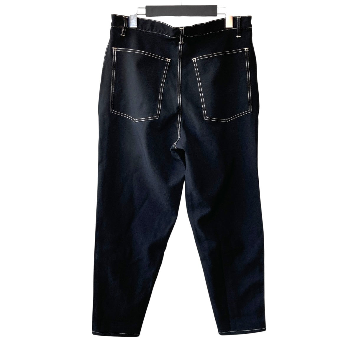 Polyester Gabardine Plain with Contrasted Workstiches PantsパンツW24131