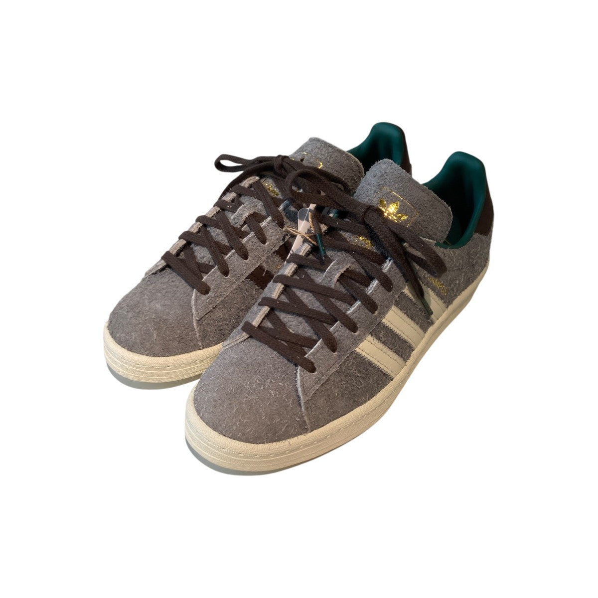 【美品】(campus)×BEAMS×Botega スニーカー adidas×BEAMS CAMPUS BODEGAキャンバススニーカーID2379 ID2379 グレー