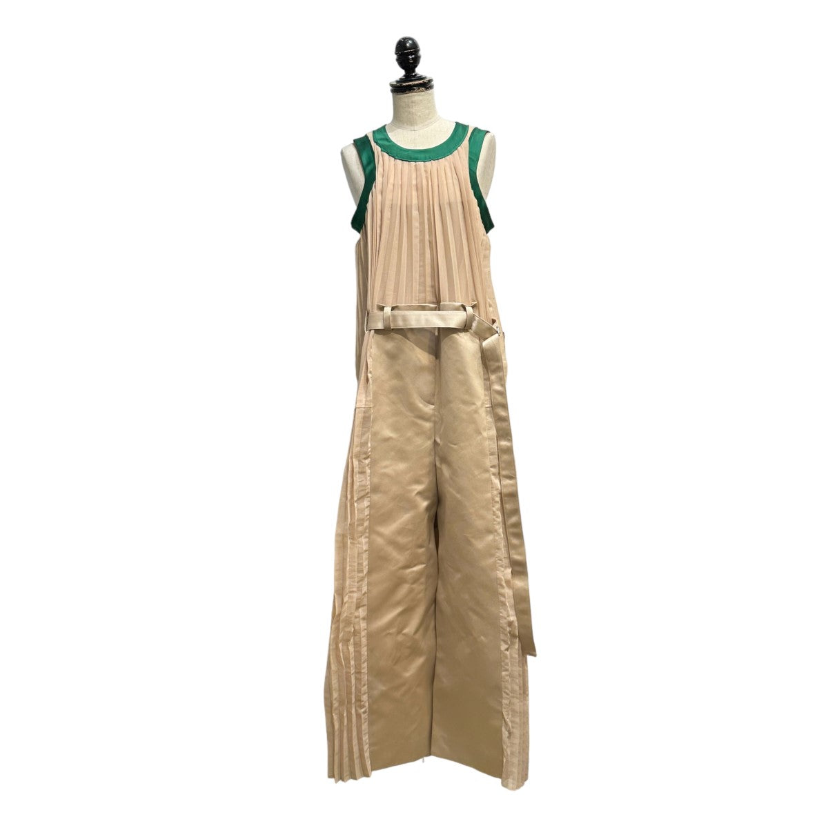 sacai(サカイ) Silk Satin Mix Dress ワンピース 22-06114 ベージュ サイズ 14｜【公式】カインドオルオンライン  ブランド古着・中古通販【kindal】