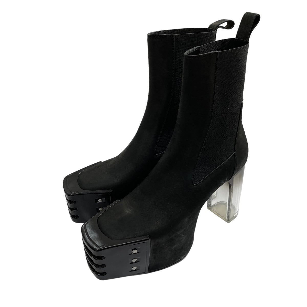 Rick Owens(リックオウエンス) Grilled Platforms Boots キスヒールブーツ RR01C4825 ブラック サイズ  14｜【公式】カインドオルオンライン ブランド古着・中古通販【kindal】