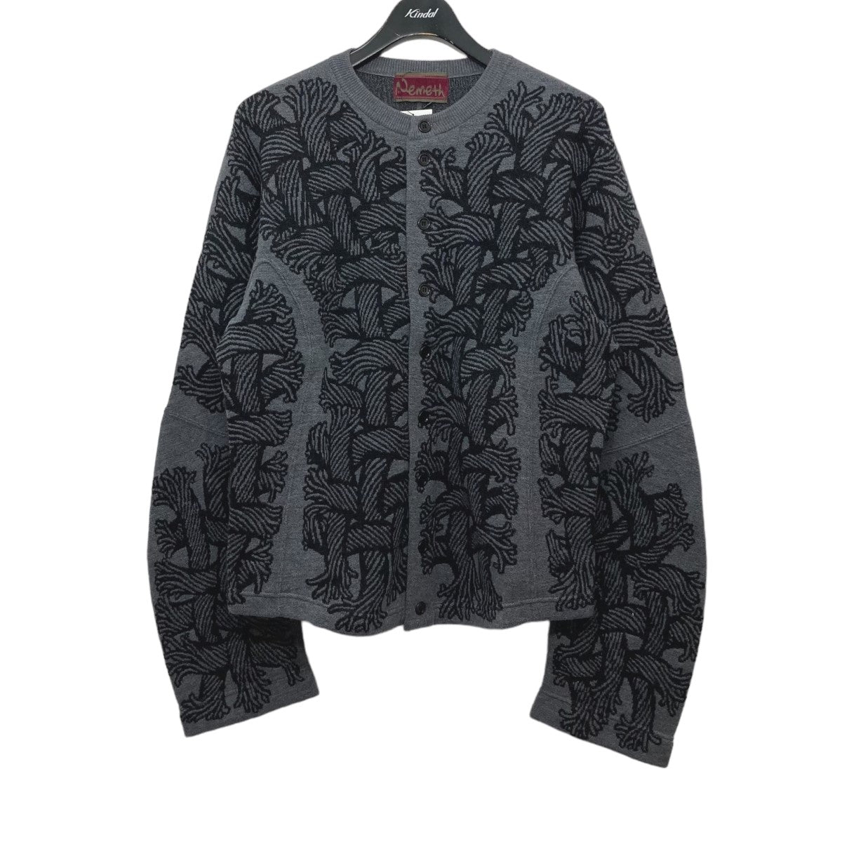 Nemeth(ネメス) Jacquard Knit Cardigan カーディガン 203K グレー サイズ 13｜【公式】カインドオルオンライン  ブランド古着・中古通販【kindal】