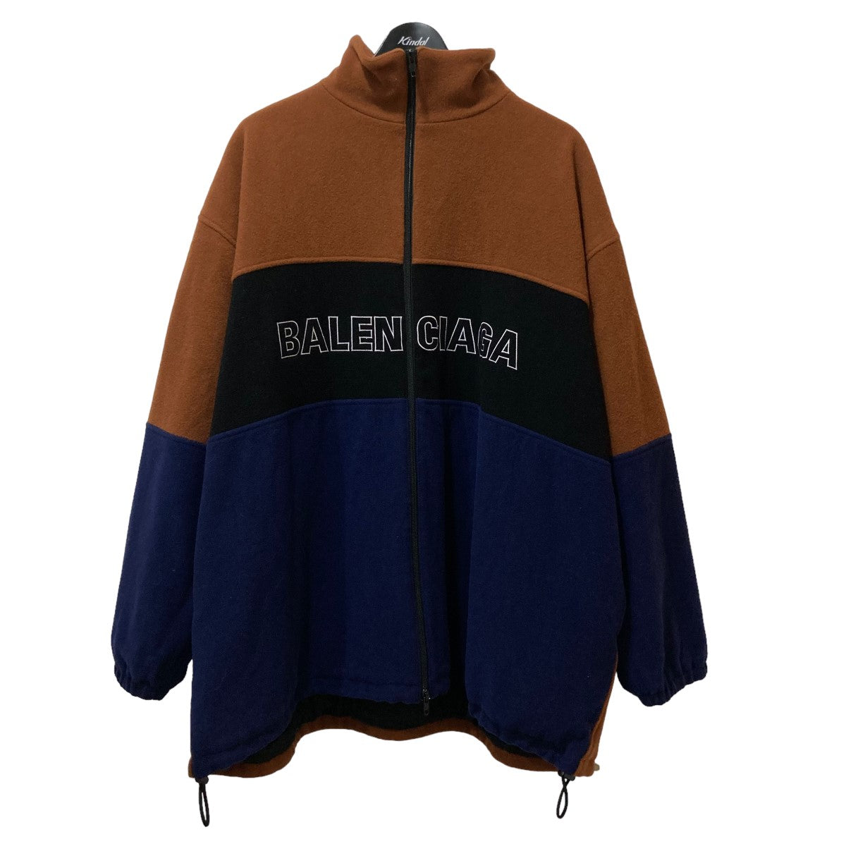 BALENCIAGA(バレンシアガ) FLEECE TRACK SUIT JACKET ジップブルゾン 534315 534315  ブラウン×ブラック×ネイビー サイズ L｜【公式】カインドオルオンライン ブランド古着・中古通販【kindal】