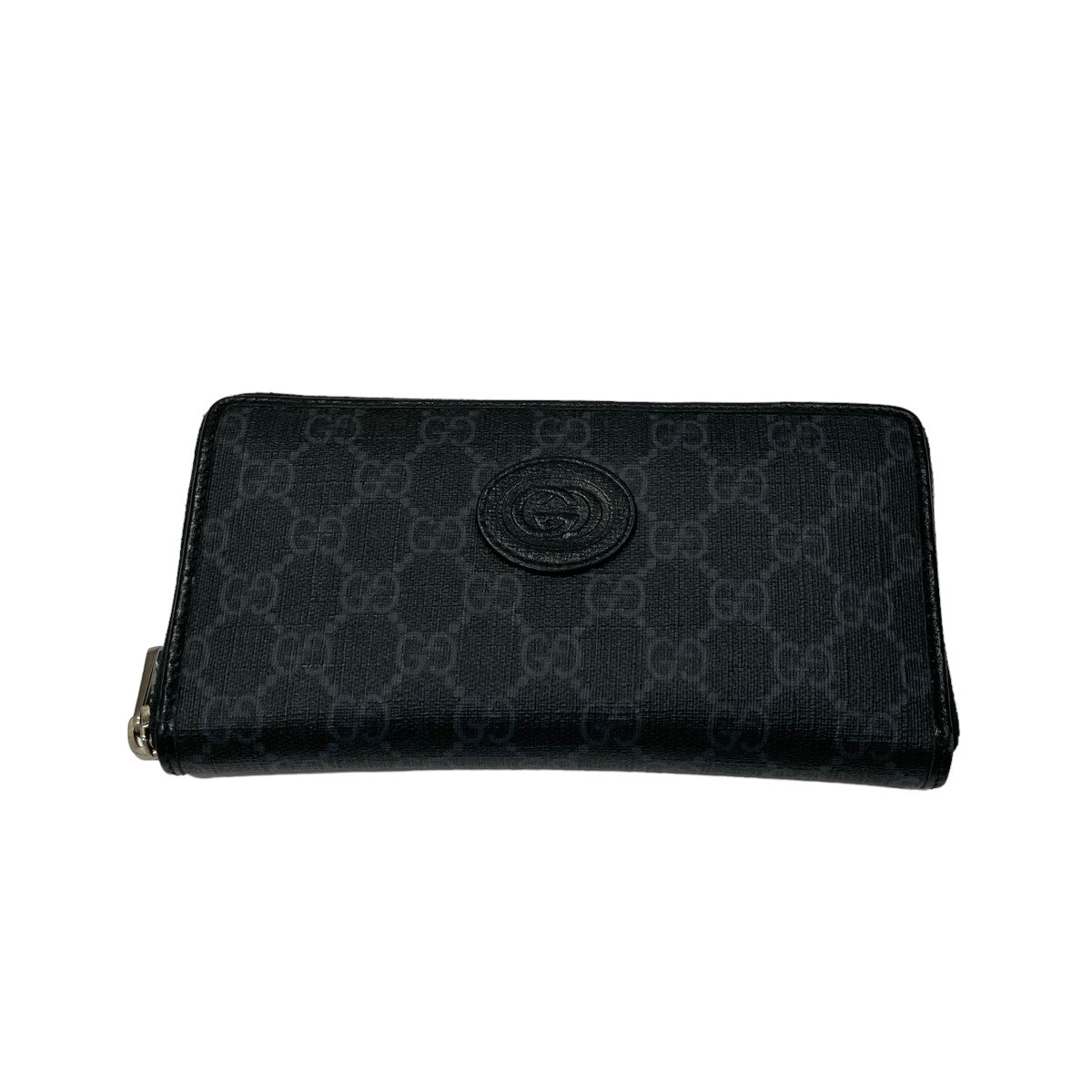 GUCCI(グッチ) インターロッキング Gジップアラウンドウォレット 673003 493075 673003 493075  ブラック×グレー｜【公式】カインドオルオンライン ブランド古着・中古通販【kindal】