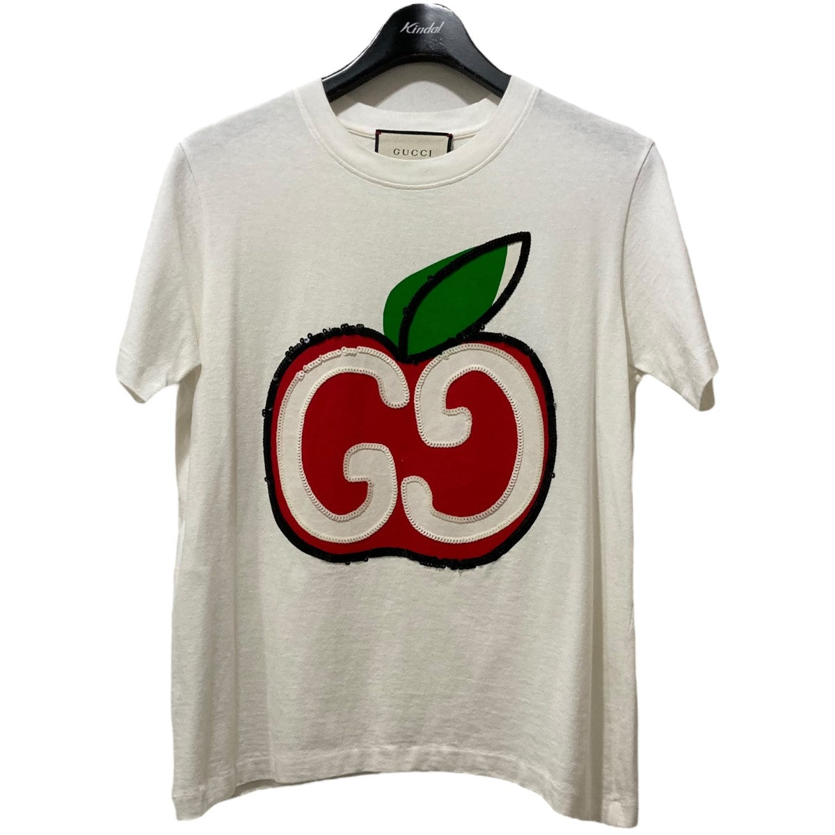 GUCCI(グッチ) GGスパンコール Tシャツ 580762 580762 ホワイト サイズ ...