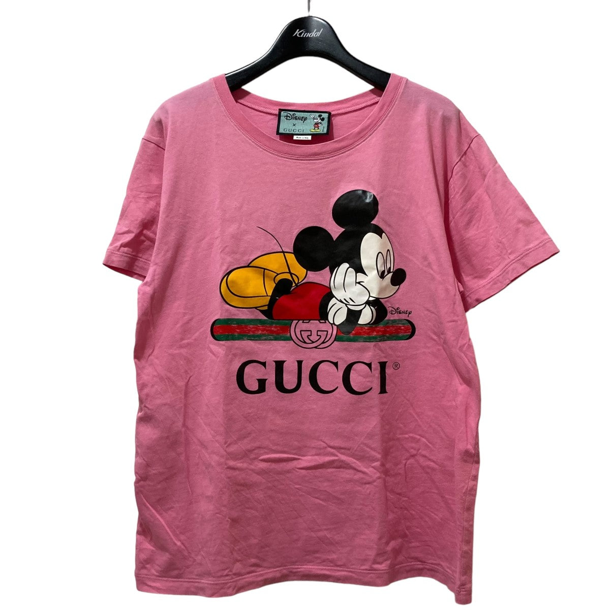 GUCCI(グッチ) ×DISNEY ロゴミッキーTシャツ 492347 492347 ピンク 