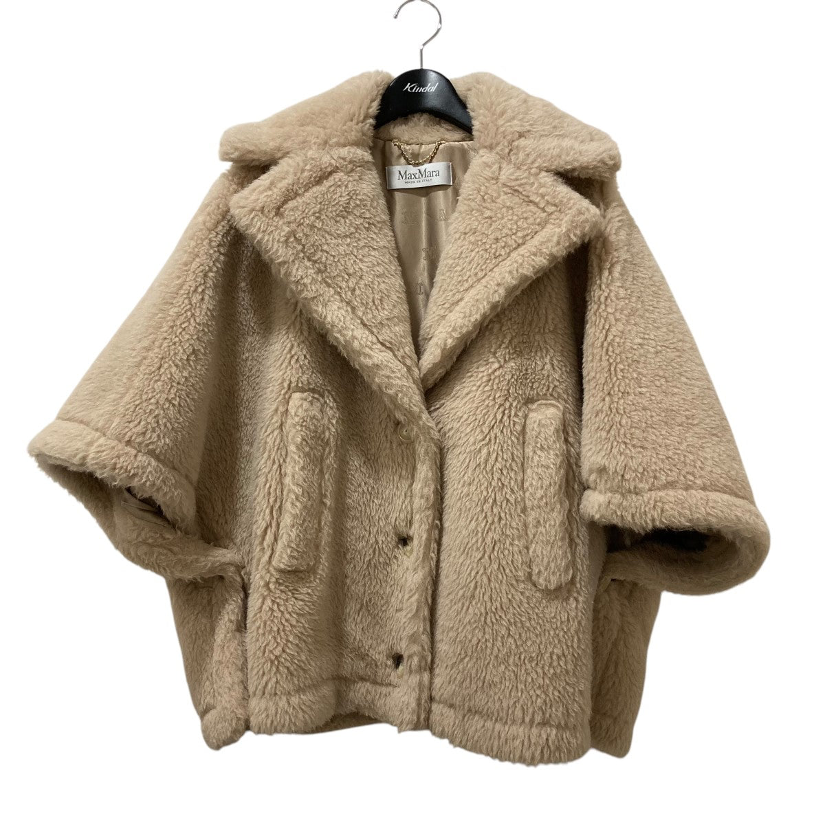 MaxMara(マックスマーラ) テディベアケープコート 24147311416 24147311416 ベージュ サイズ  S/M｜【公式】カインドオルオンライン ブランド古着・中古通販【kindal】