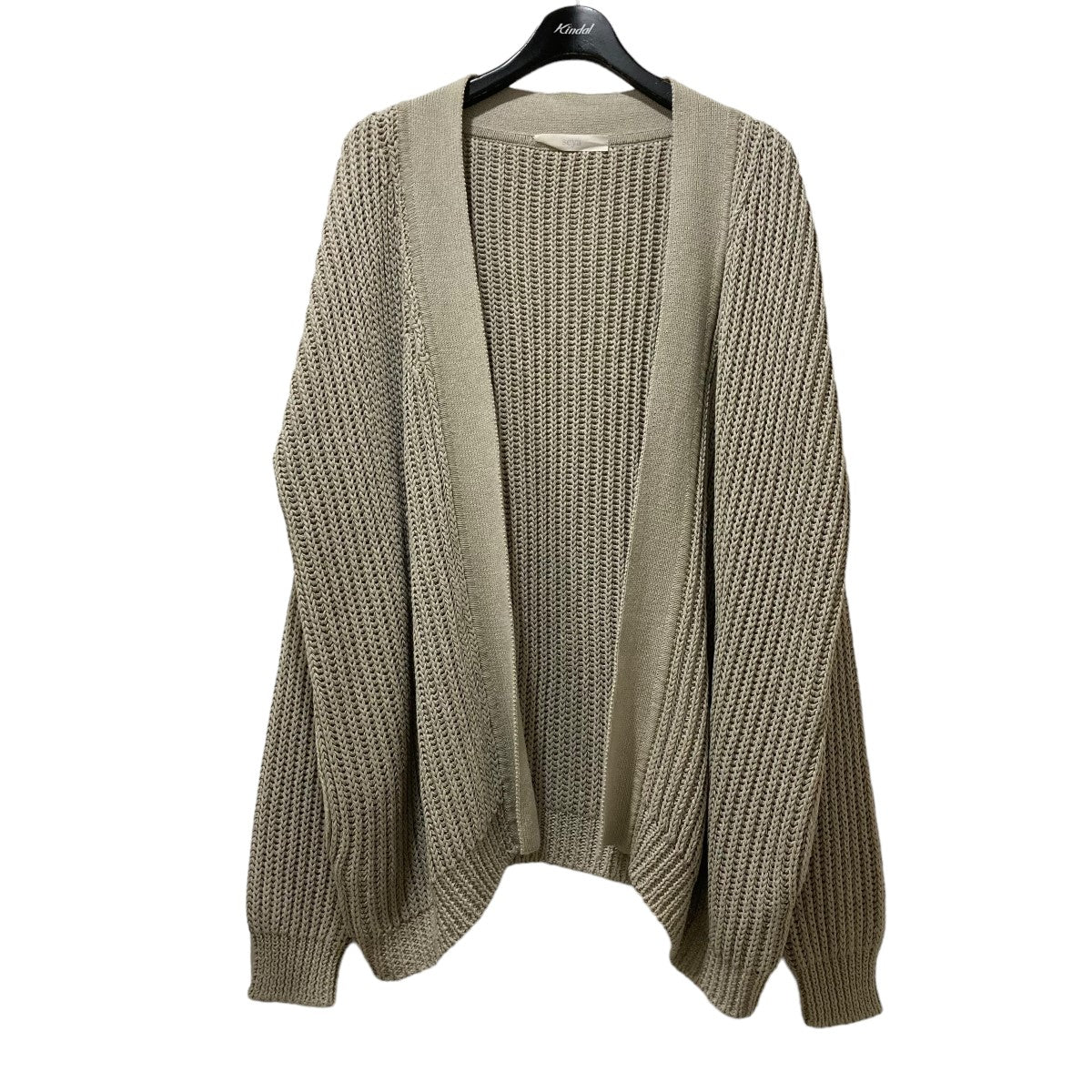 seya．(セヤ) PAPER KNIT CARDIGAN ペーパーニットカーディガン PV18-G PV18G グレー サイズ  S｜【公式】カインドオルオンライン ブランド古着・中古通販【kindal】