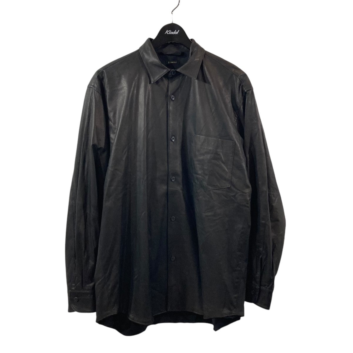 COMOLI(コモリ) 20AWLEATHER SHIRT ディアスキンレザーシャツS03-01015 S03-01015 ブラック サイズ  2｜【公式】カインドオルオンライン ブランド古着・中古通販【kindal】