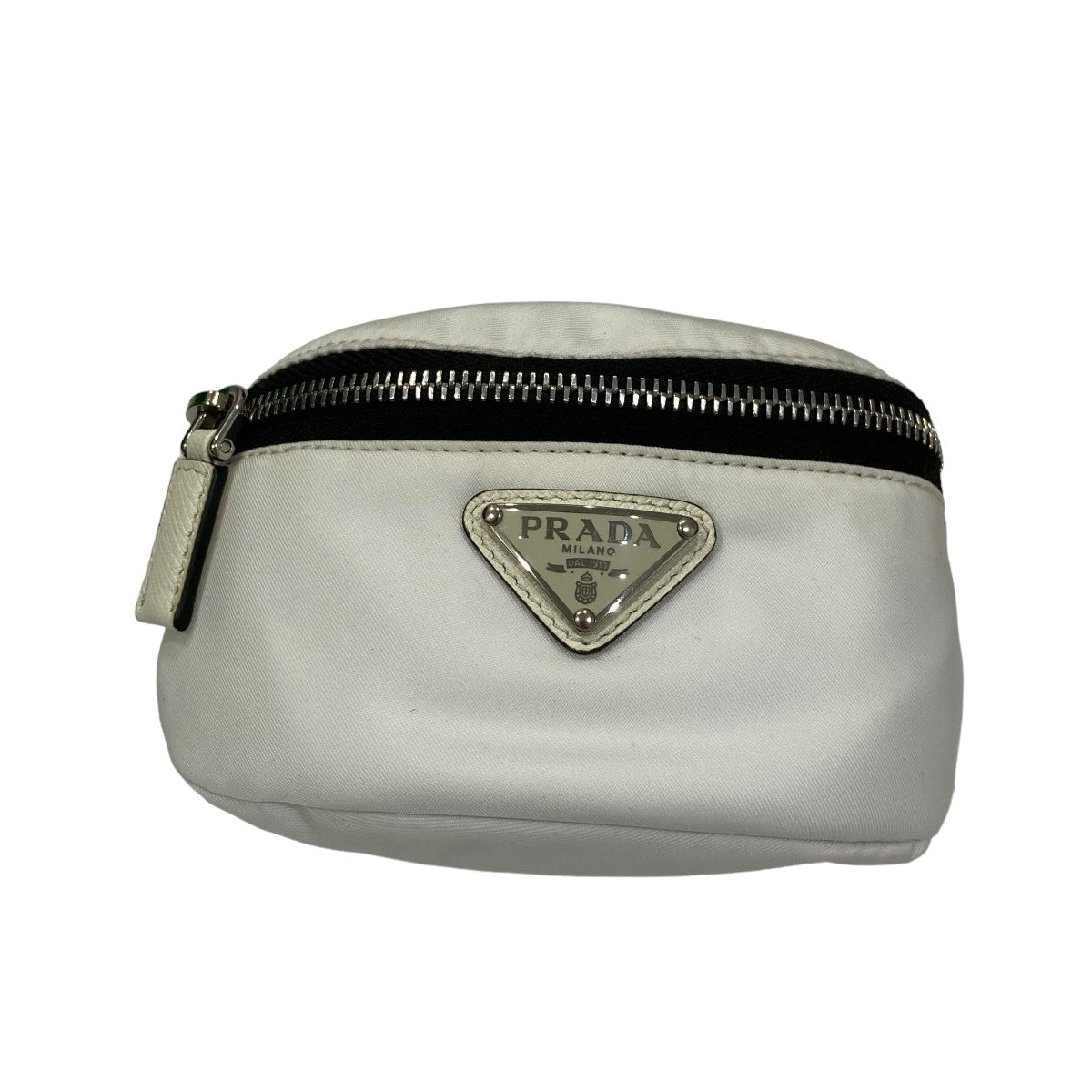 PRADA(プラダ) ReNylon コインケース リストバンドポーチ 1TT095 ホワイト｜【公式】カインドオルオンライン  ブランド古着・中古通販【kindal】