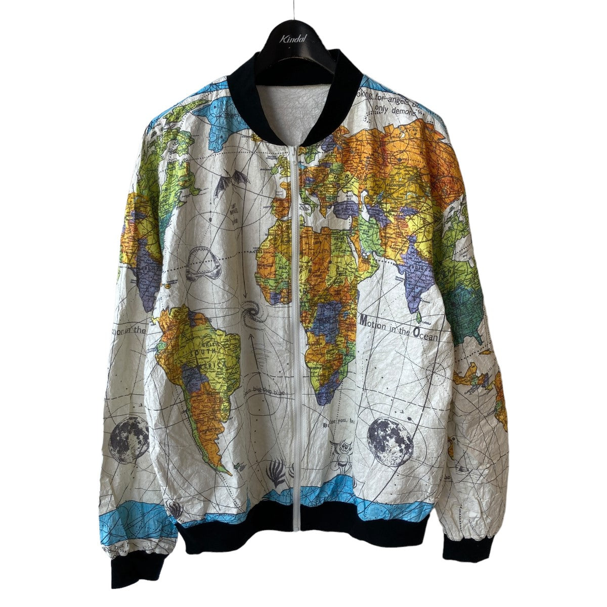 SAINT MICHAEL×DR．WOO BJ PARER JKT WORLD MAP WワールドマップアウターSM-S23-0000-084 SM- S23-0000-084 ホワイト サイズ L｜【公式】カインドオルオンライン ブランド古着・中古通販【kindal】