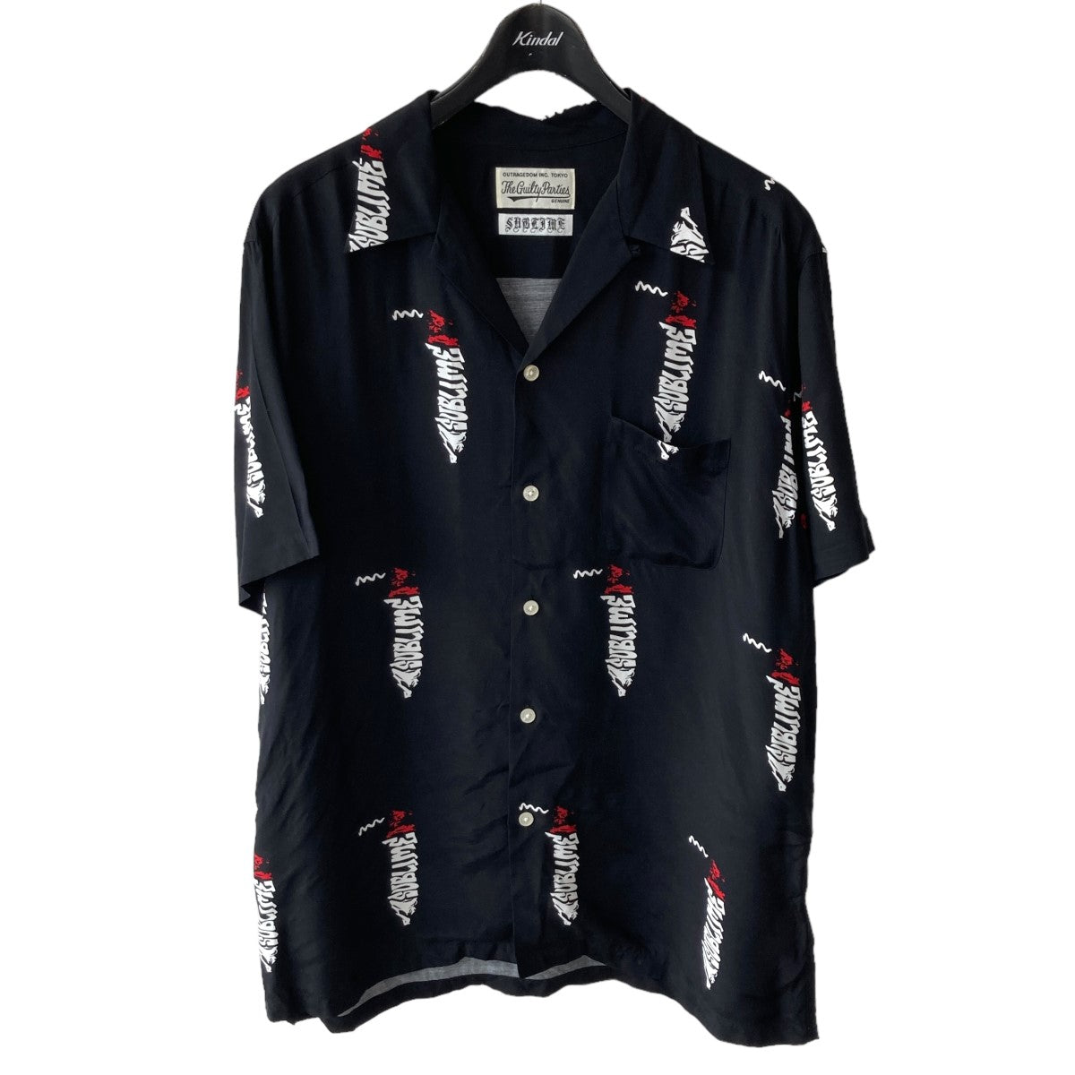 WACKO MARIA(ワコマリア) ×SUBLIME S S HAWAIIAN SHIRT半袖シャツ ブラック サイズ  L｜【公式】カインドオルオンライン ブランド古着・中古通販【kindal】