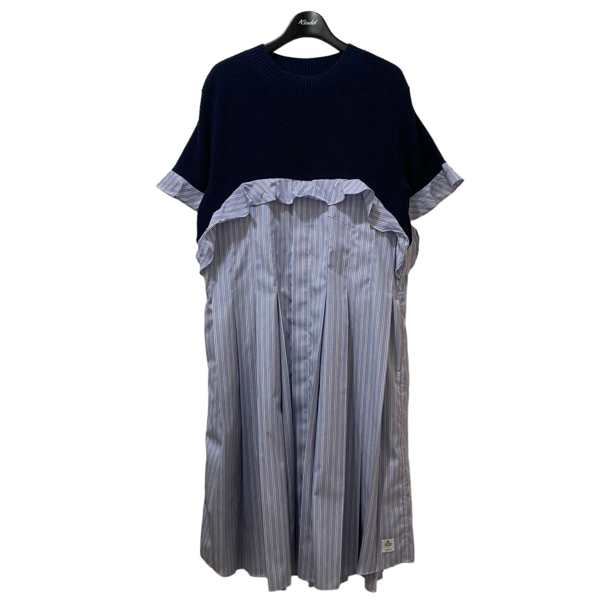 sacai×Thomas Mason 古着・中古 サカイ×トーマス メイソンのCotton Poplin コットンポプリンストライプワンピース23-06711です。