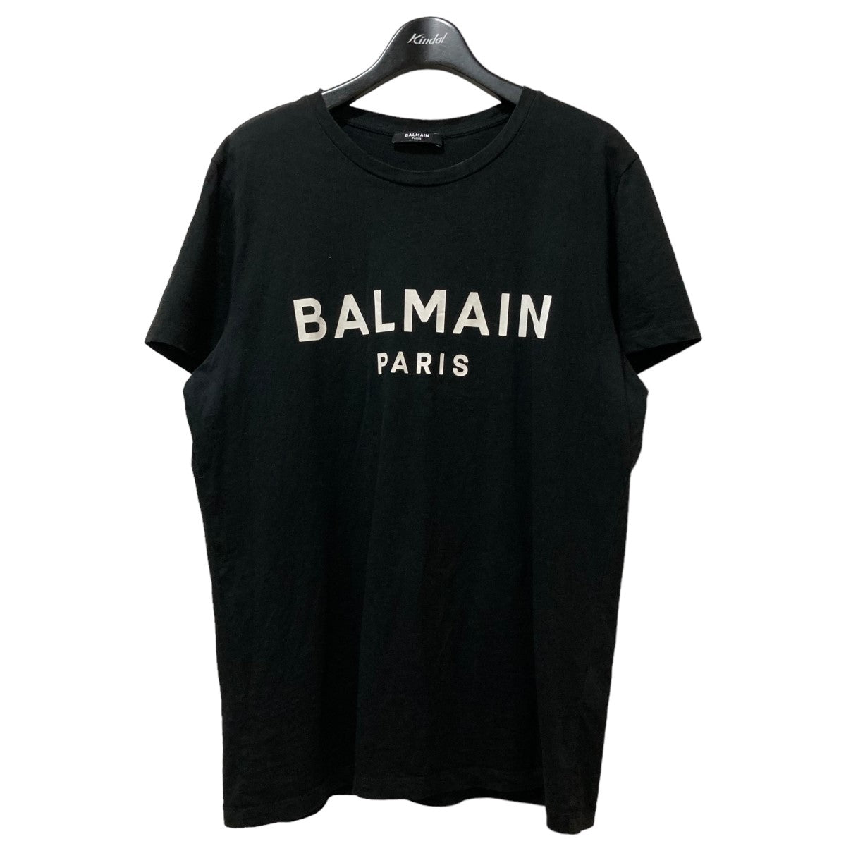 BALMAIN(バルマン) コットンジャージー ロゴプリント Tシャツ ブラック サイズ L｜【公式】カインドオルオンライン  ブランド古着・中古通販【kindal】