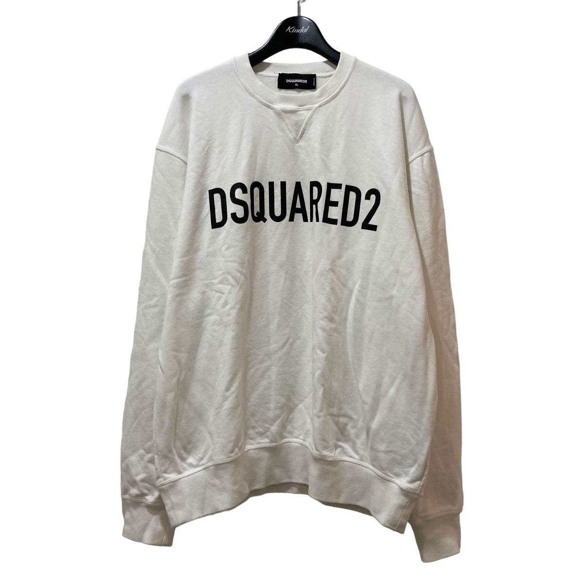 DSQUARED2(ディースクエアード) FRONT LOGO SWEAT フロントロゴスウェット S74GU0663 S74GU0663 ホワイト  サイズ XL｜【公式】カインドオルオンライン ブランド古着・中古通販【kindal】