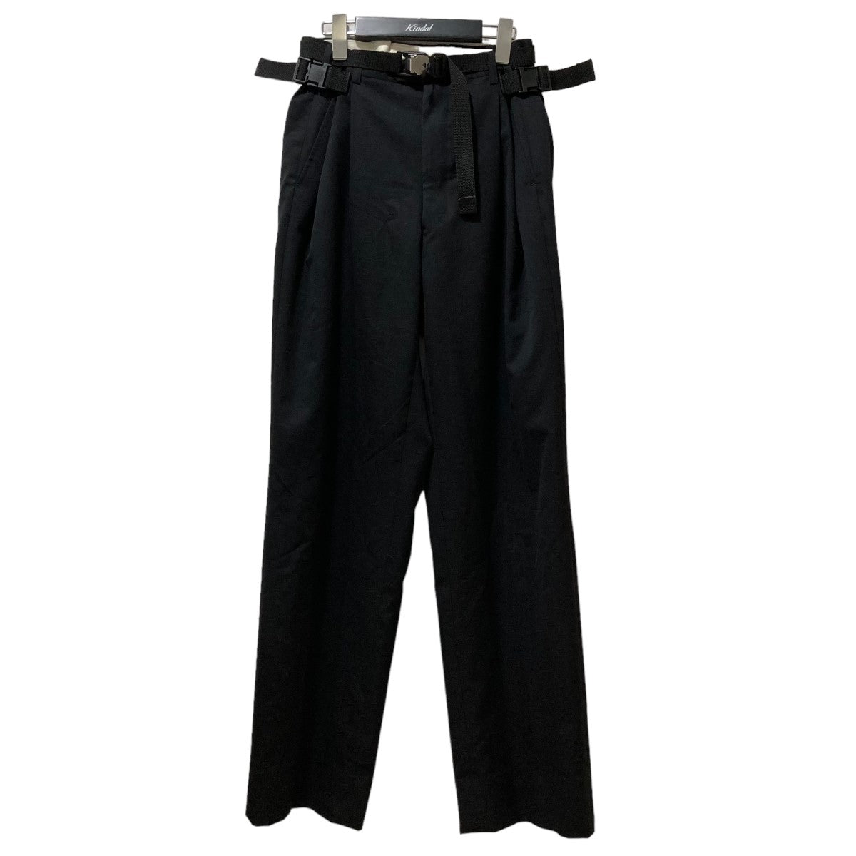 KISHIDAMIKI(キシダミキ) adjustment trousers ベルテッドトラウザーパンツ ブラック サイズ length  long｜【公式】カインドオルオンライン ブランド古着・中古通販【kindal】