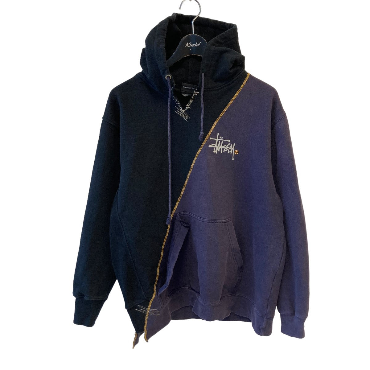 stussy×KIKO KOSTADINOV 1 Of 1 Reconstructed Hoodie 2015 ブラックｘパープル サイズ  L｜【公式】カインドオルオンライン ブランド古着・中古通販【kindal】