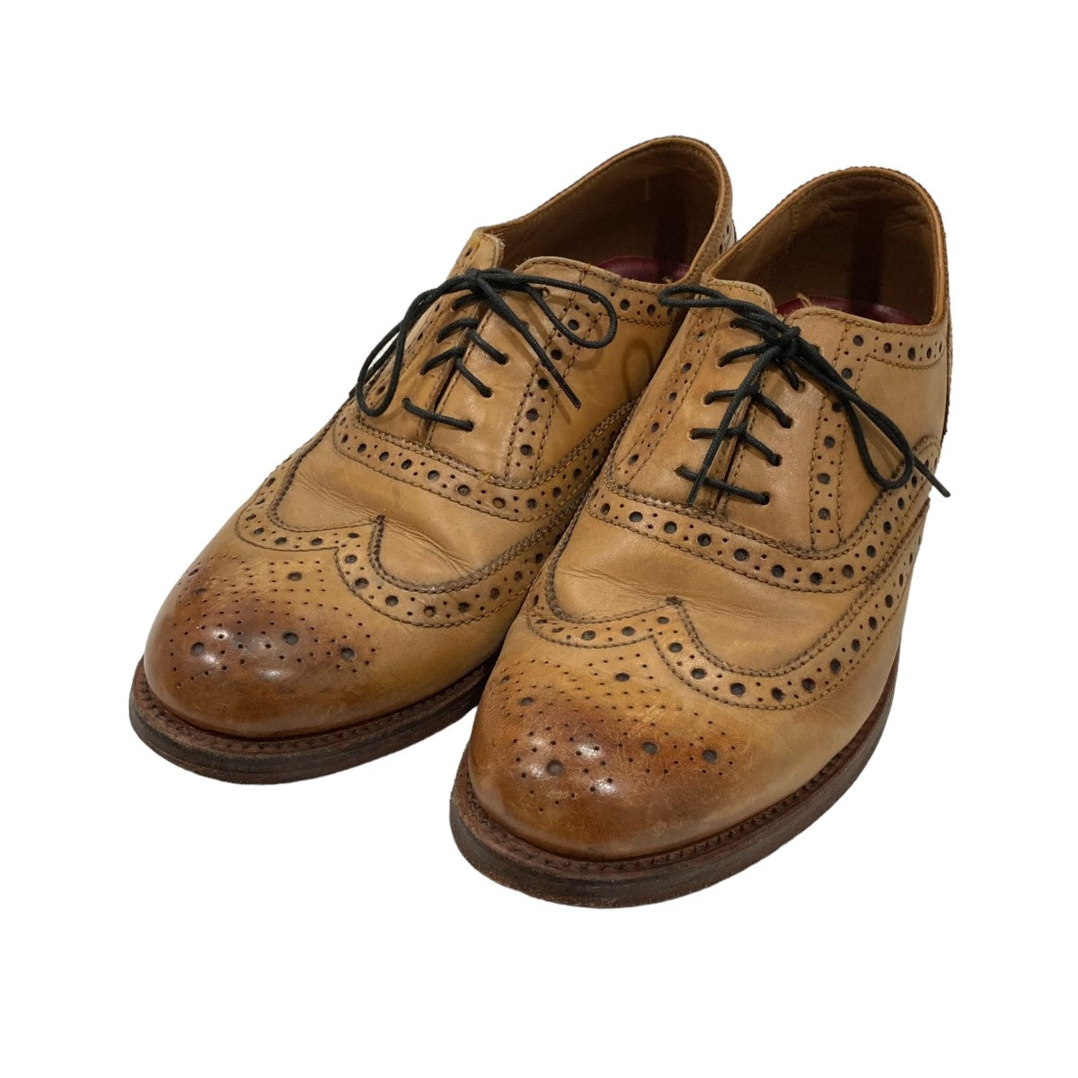 GRENSON(グレンソン) ウイングチップレザーシューズ 5033 5033 ベージュ サイズ 8｜【公式】カインドオルオンライン  ブランド古着・中古通販【kindal】