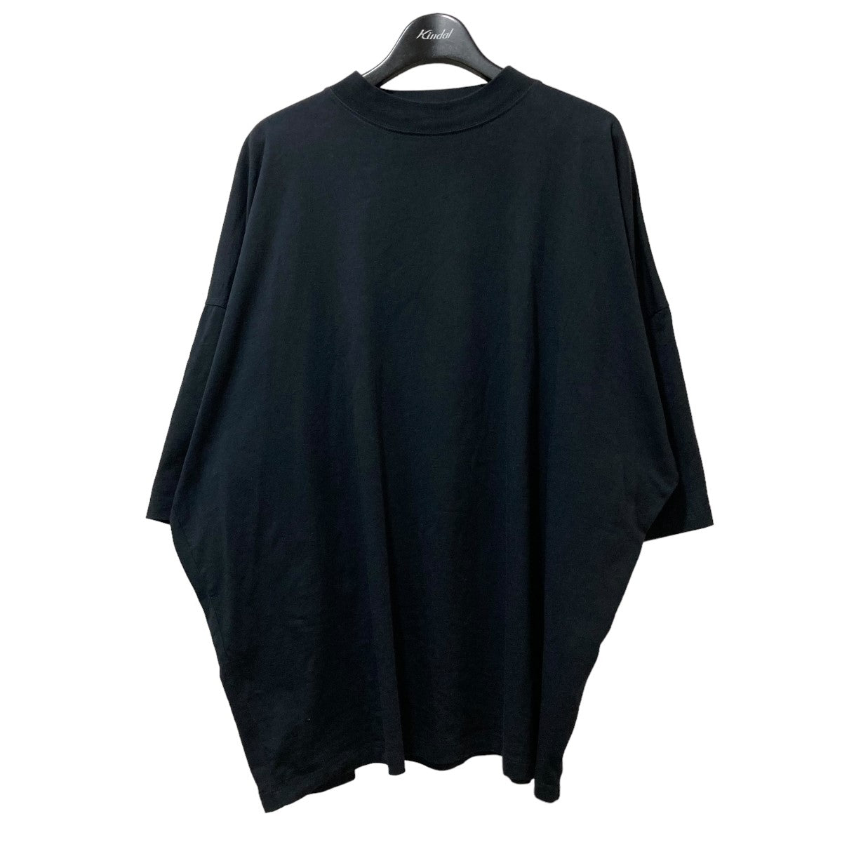 JIL SANDER(ジルサンダー) モックネック コットンオーバーサイズTシャツ KK JM ZN 0004 KK JM ZN 0004 ブラック  サイズ M｜【公式】カインドオルオンライン ブランド古着・中古通販【kindal】