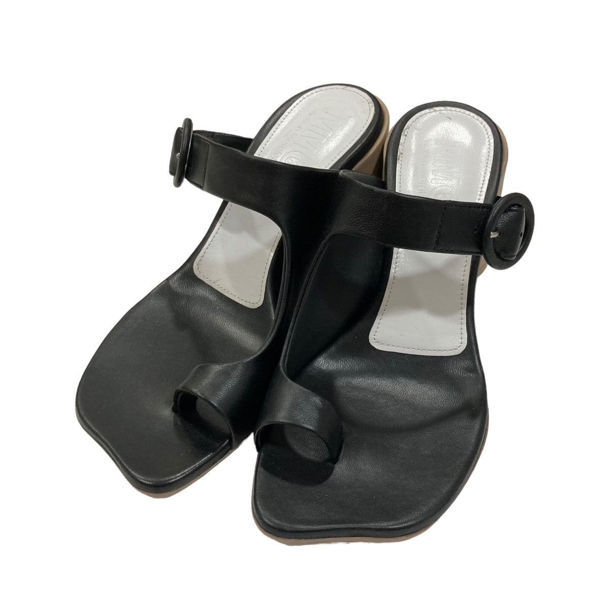 MM6 Maison Margiela(エムエムシックス メゾンマルジェラ) シリンダーヒールサンダル S59WP0182 S59WP0182  ブラック サイズ 36｜【公式】カインドオルオンライン ブランド古着・中古通販【kindal】