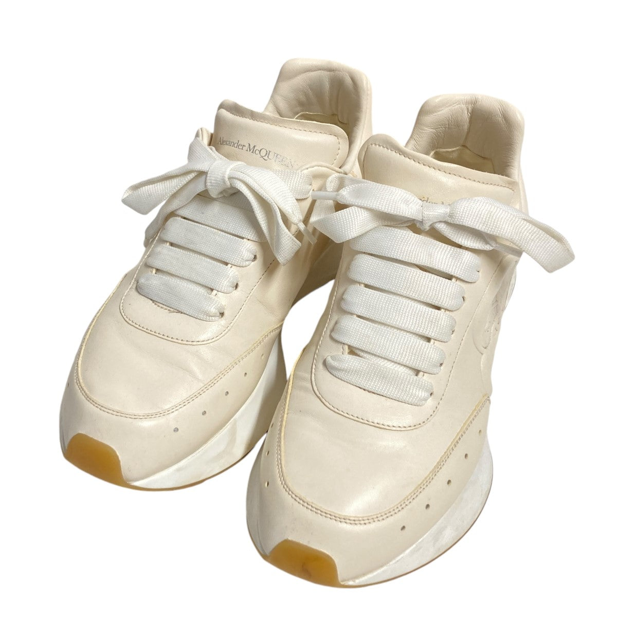 ALEXANDER McQUEEN(アレキサンダーマックイーン) Sprint Runner スプリントランナースニーカー705076 705076  オフホワイト サイズ 40｜【公式】カインドオルオンライン ブランド古着・中古通販【kindal】