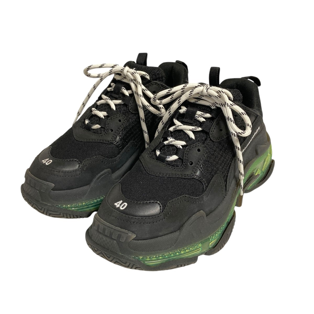 BALENCIAGA(バレンシアガ) TRIPLE S トリプルエススニーカー541624 541624 ブラック、グリーン サイズ  26.5cm｜【公式】カインドオルオンライン ブランド古着・中古通販【kindal】