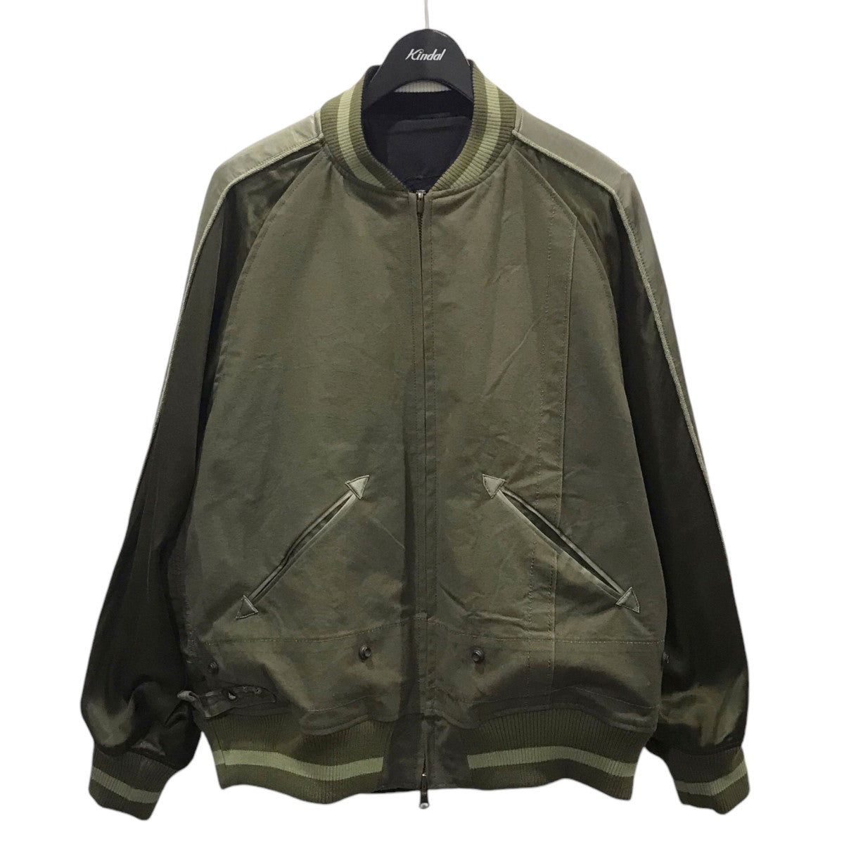 INK×JOURNAL STANDARD リバーシブルスカジャン NOTHING SOUVENIR JKT ナッシングスーベニアジャケット  ブラック・オリーブ サイズ M｜【公式】カインドオルオンライン ブランド古着・中古通販【kindal】