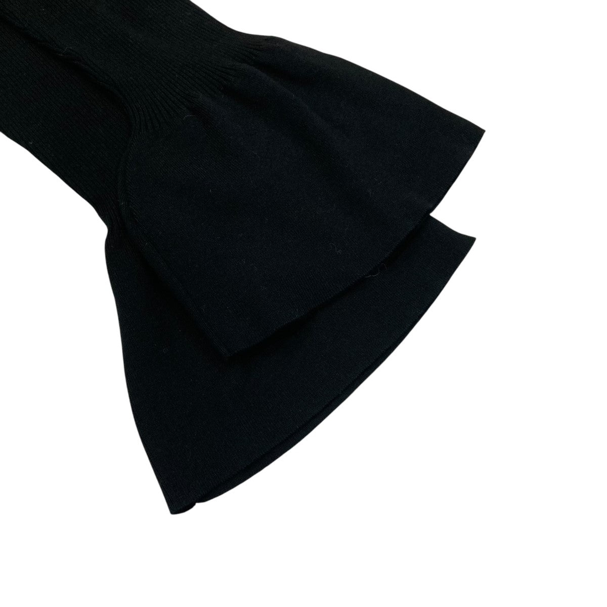 suzuran cuff rib knitフレアスリーブタートルネックニットHE12-0006-3W