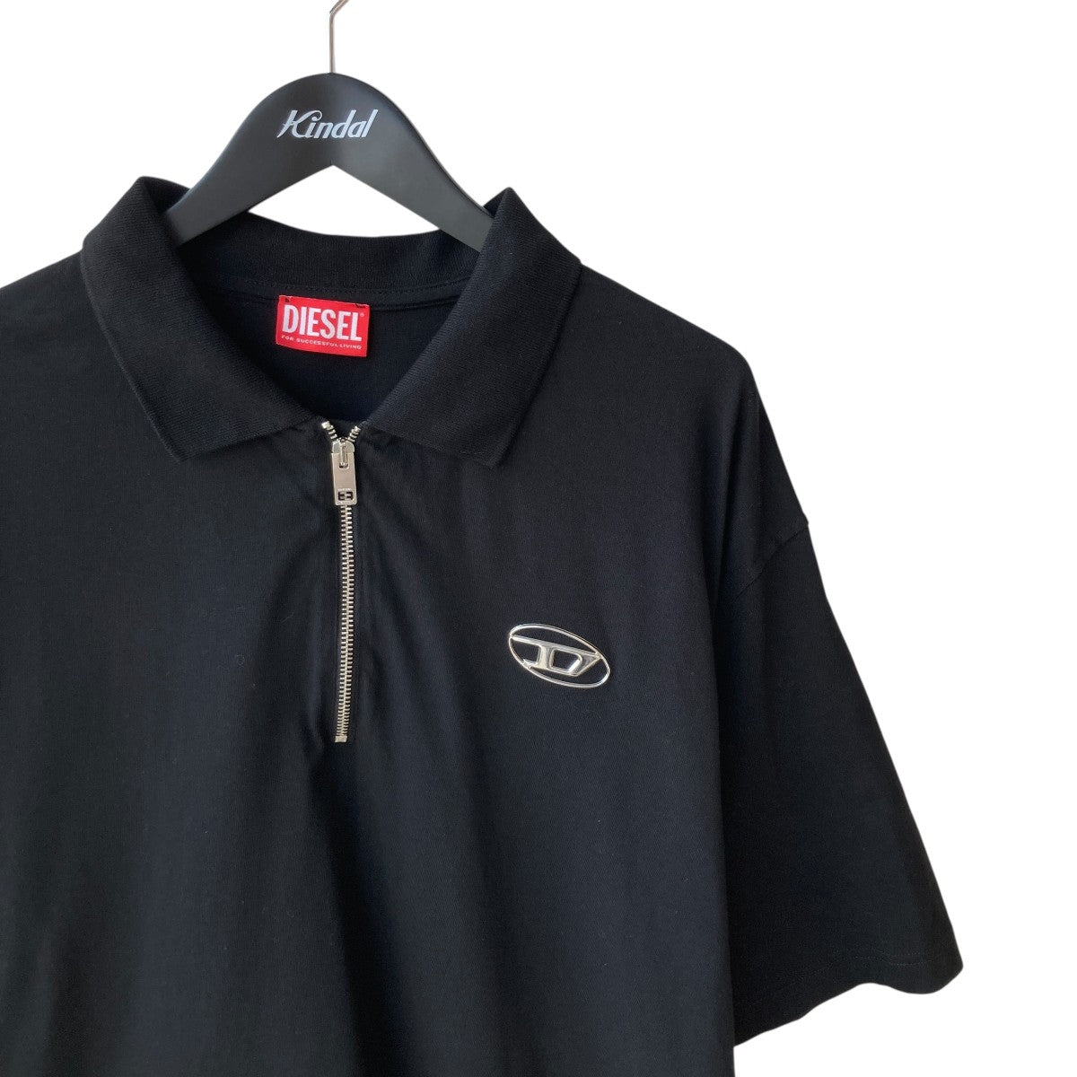 DIESEL ジップアップポロシャツA11251 古着・中古-3枚目のアイテム画像