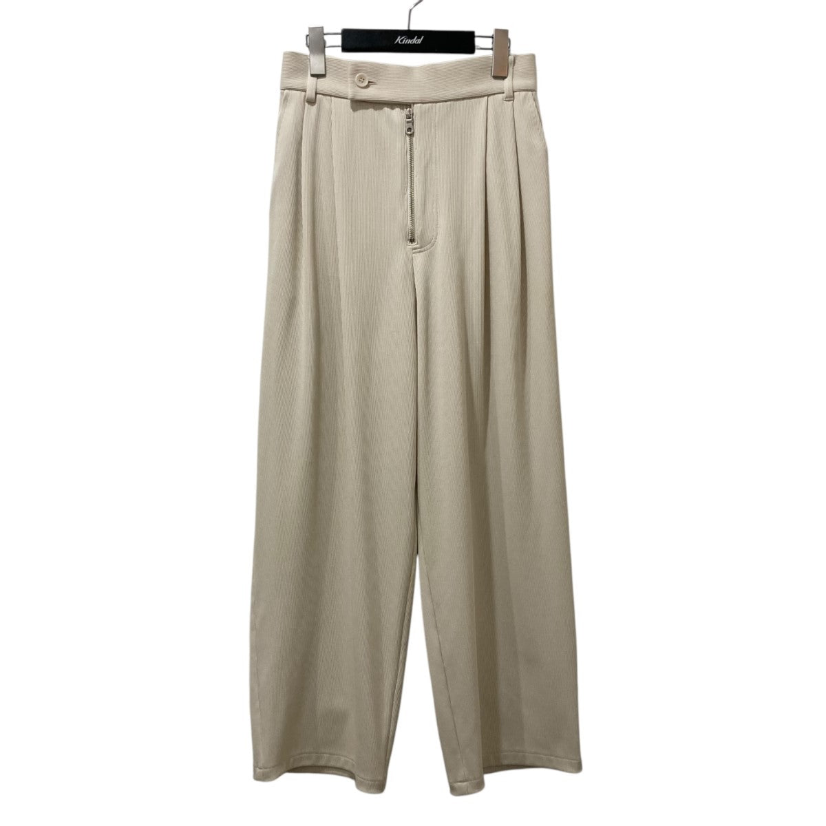 LE CIEL BLEU(ルシェルブルー) Rib Jersey Zip Front Pantsリブ