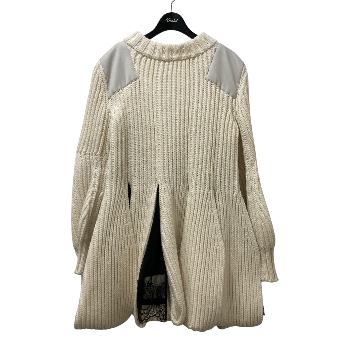 sacai シフォンミックスニットワンピース24-07501 古着・中古-1枚目のアイテム画像