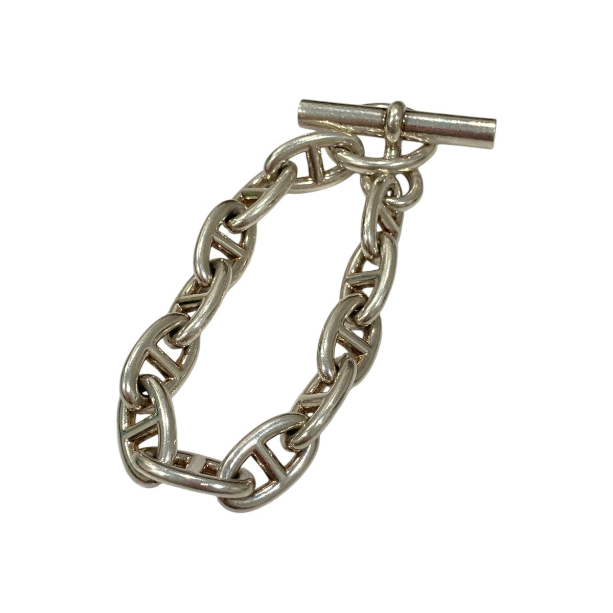 中古】エルメス シェーヌダンクルGM ブレスレット 15コマ 925 78.0g  