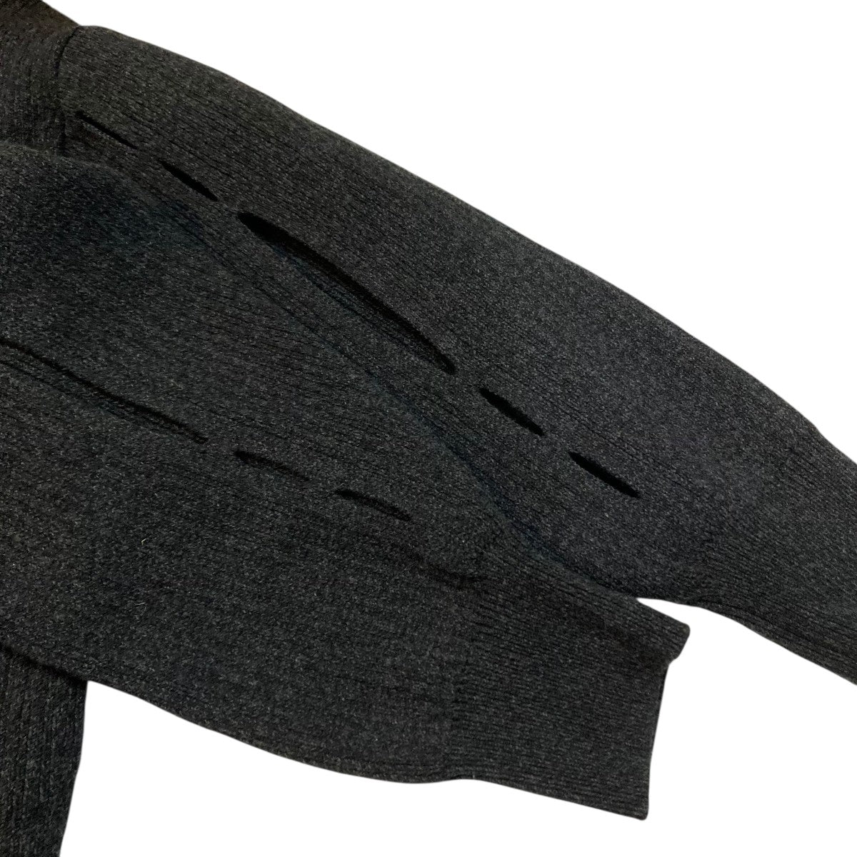 W FACE COLOR MIX HOLE SLEEVE CARDIGANニットカーディガン18106-2002