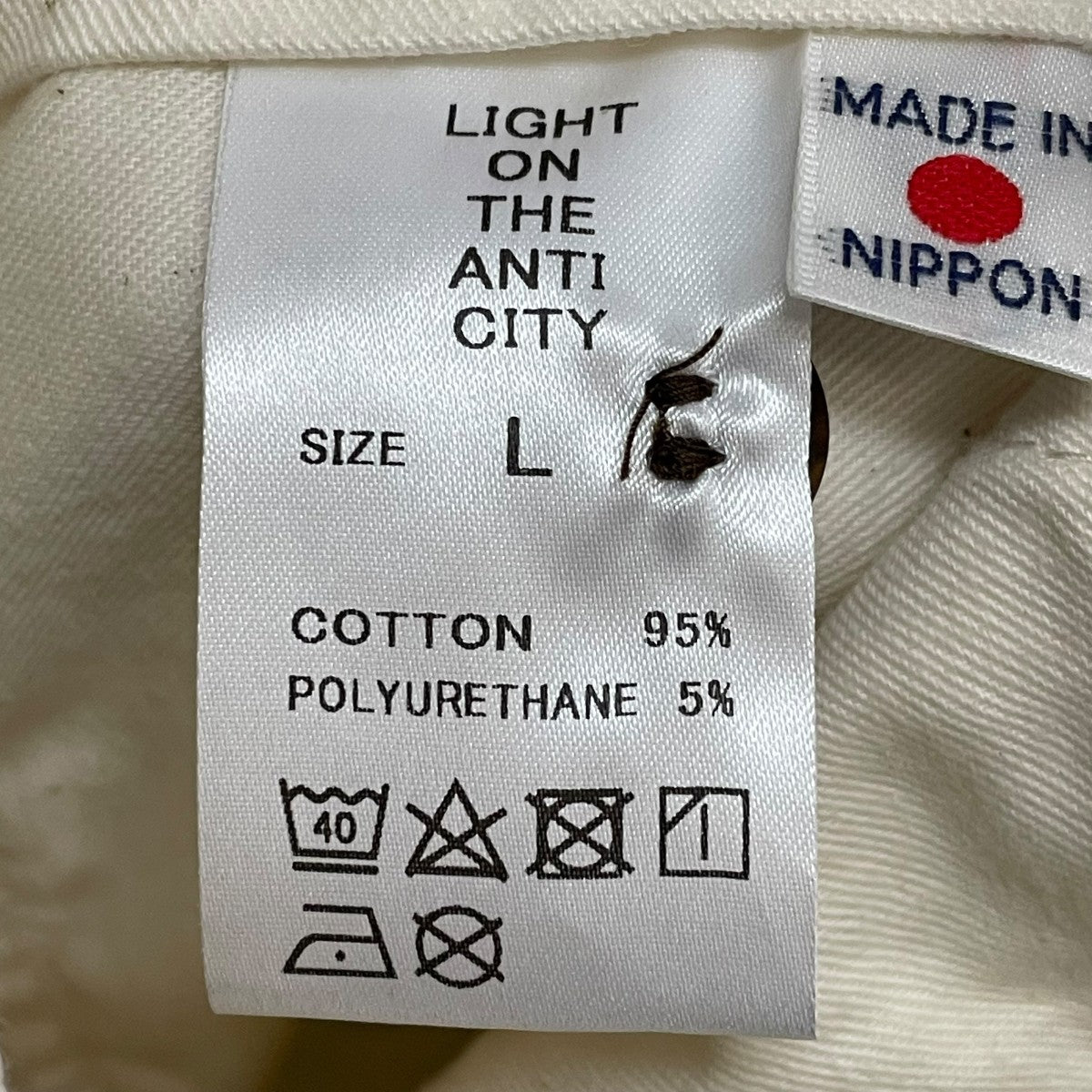 LIGHT ON THE ANTI CITY DOUBLE TACK CHINOパンツ 古着・中古-5枚目のアイテム画像