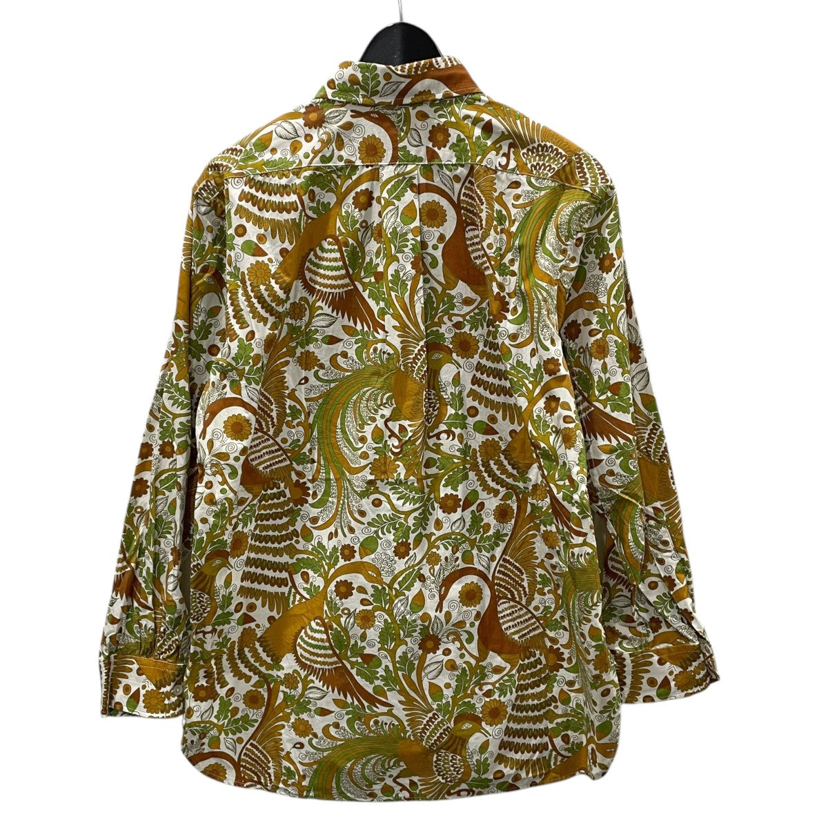 フラワープリント ボタンダウンシャツ