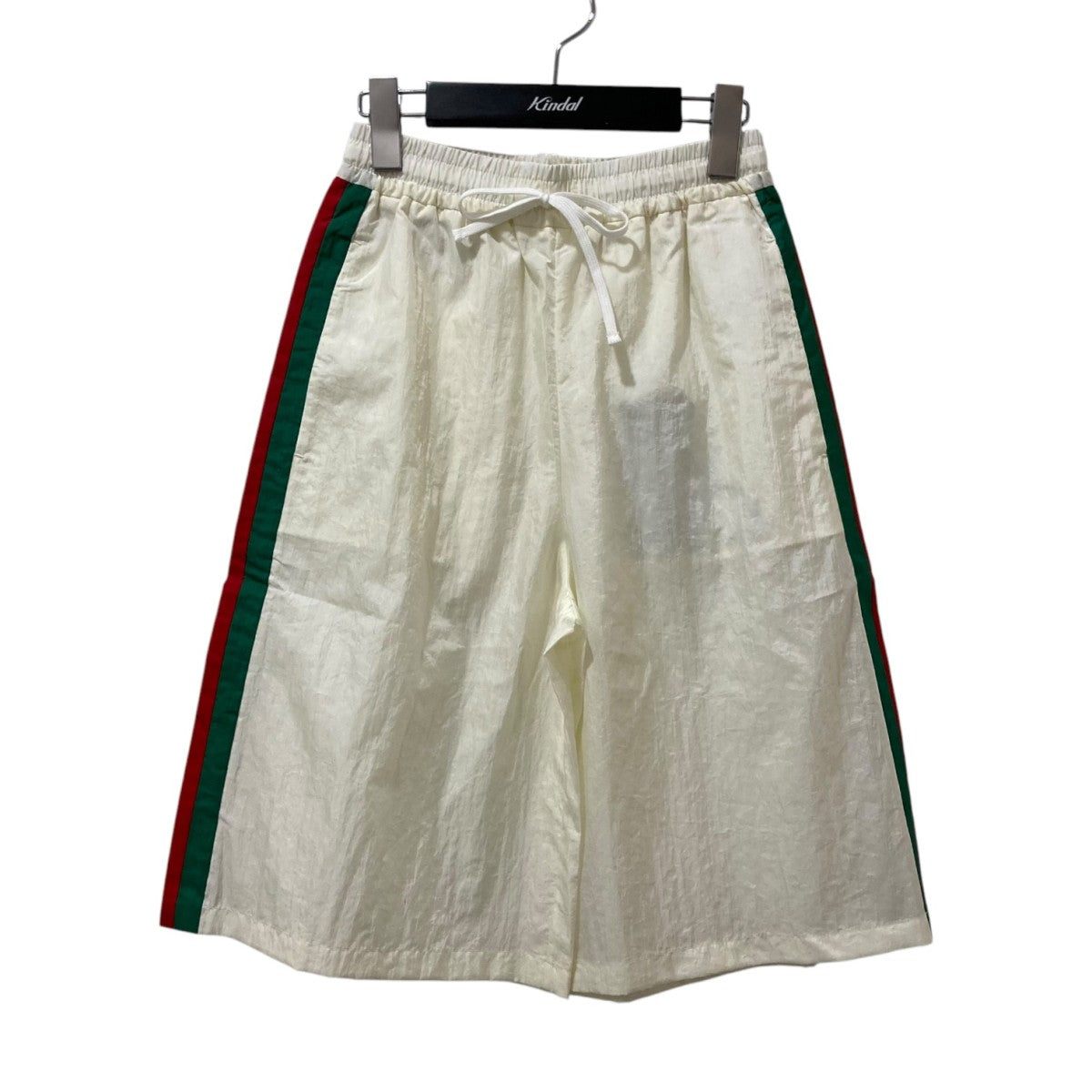 GUCCI(グッチ) ナイロンハーフパンツ678653 678653 ホワイト×グリーン
