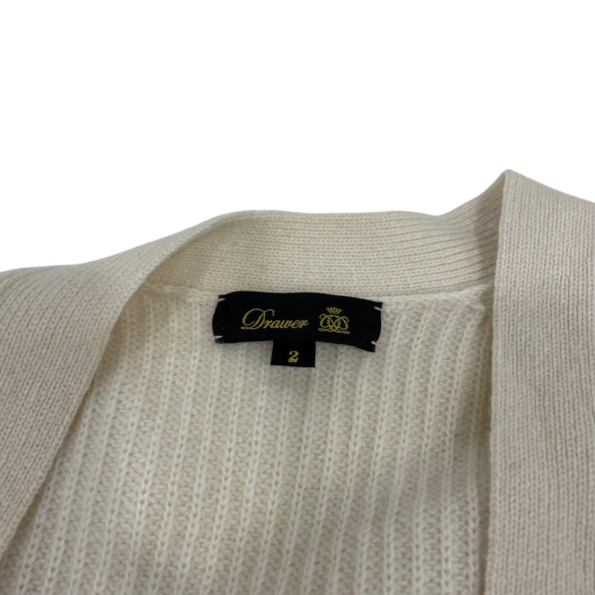 Drawer G畔編みVネックフリルニットカーディガン6515-199-0495 古着・中古-7枚目のアイテム画像