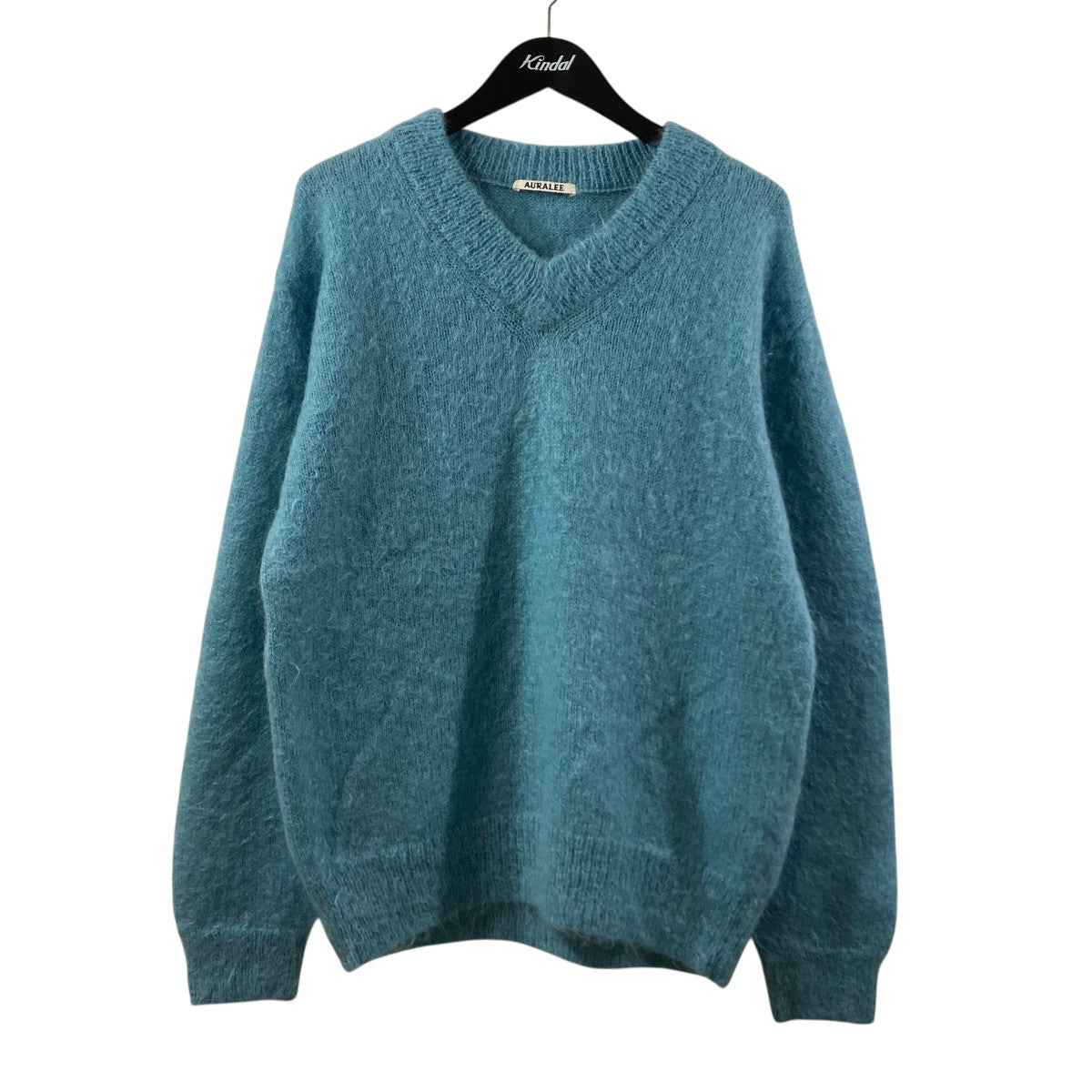 HERILL ニットmaatee&sons comoli auralee AURALEE(オーラリー) BRUSHED SUPER KID MOHAIR KNIT Vネックニット